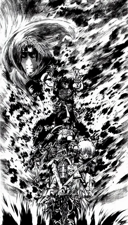 Prompt: the end of the world, from berserk