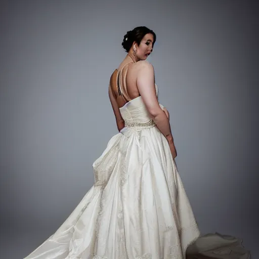 Image similar to Reisalin Stout in a wedding dress