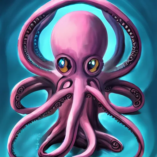 Prompt: cute anime portrait of alien humanoid full body with four tentacles on his feet five eyes on his face with his ship destroyed