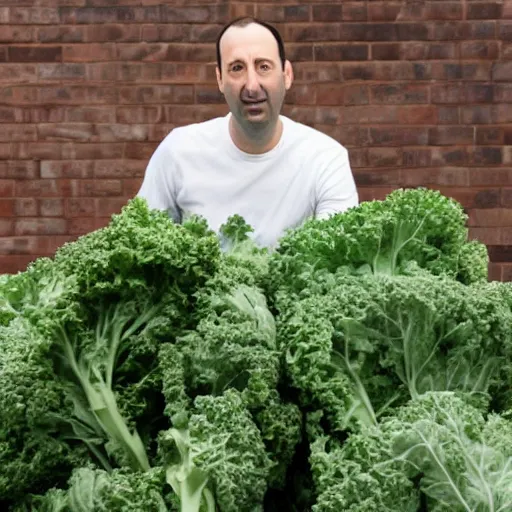 Image similar to tony hale as a pile of kale