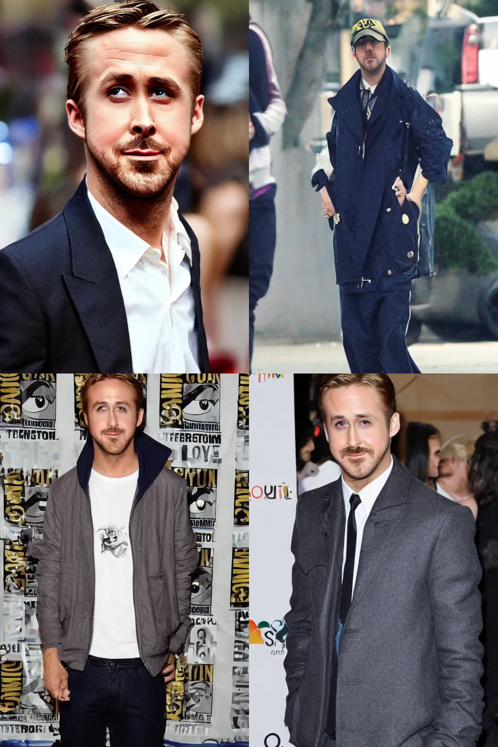 Prompt: Ryan Gosling dressed as Boogiepop from Boogiepop and Others