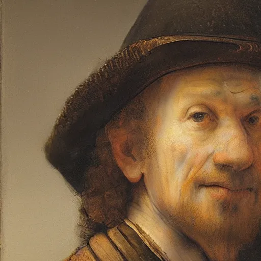 Prompt: portrait of rembrandt van rijn matte painting, realistic,
