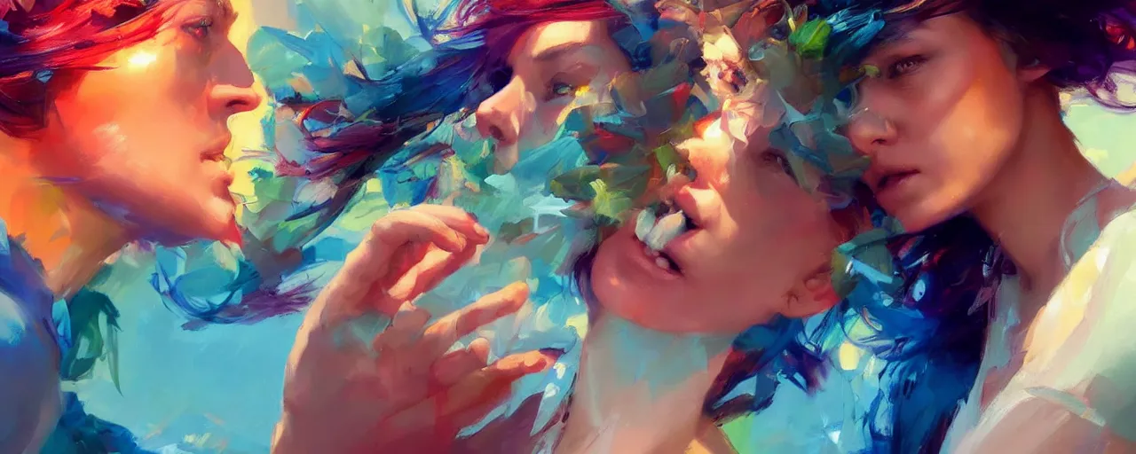 Image similar to wonderful colorful facebook banner. epic cinematic hyperrealism masterpiece. realistic poster with shaded lighting by craig mallismo, artgerm, jeremy lipkin and michael garmash, unreal engine, radiant light, detailed and complex environment, digital art, art station trends, detailed faces, detailed eyes