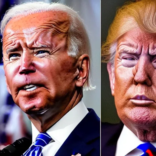 Prompt: biden and trump combined into one person