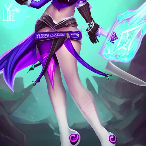 Image similar to illustration of Arcane Jinx, in the style of Arcane, league of legends by Jerry Loh