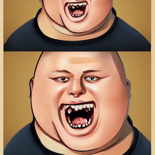 Prompt: Bobby Hill, silly, absurd caricature, highly detailed, digital painting, artstation, concept art, sharp focus, illustration