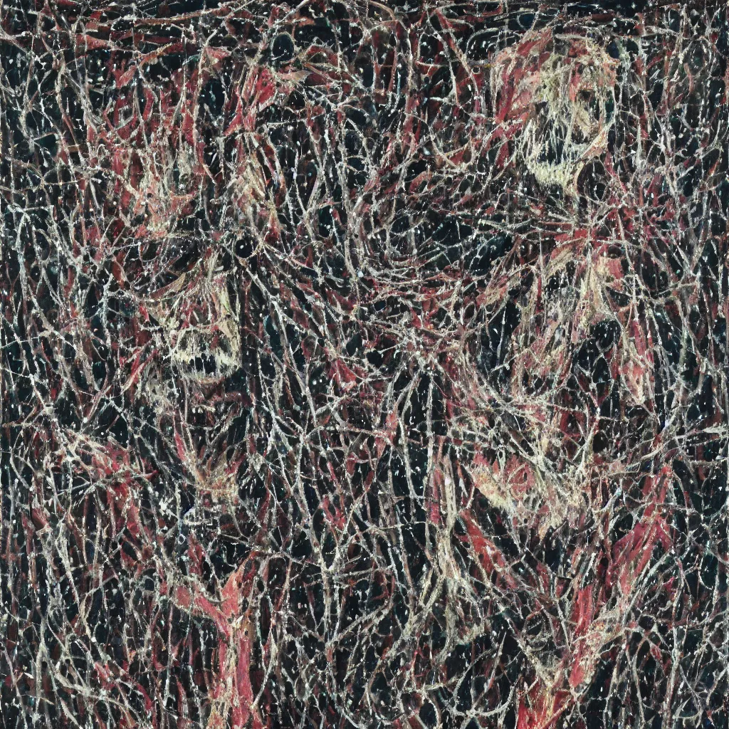 Prompt: camo made of teeth, smiling, abstract, francis bacon artwork, cryptic, dots, spots, stipple, lines, splotch, color tearing, pitch bending, faceless people, dark, ominious, eerie, hearts, minimal, points, technical, old painting