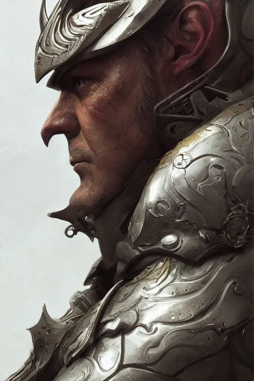 Prompt: portrait antonio banderas as paladin, fantasy, dnd, intricate, highly detailed, smooth, artstation, digital illustration by Ruan Jia and Mandy Jurgens and Artgerm and Wayne Barlowe and Greg Rutkowski and Zdislav Beksinski