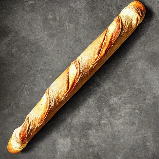 Prompt: a beautiful and big baguette