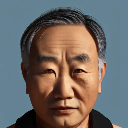 Image similar to asian man as old as time, extreme detail, photorealistic