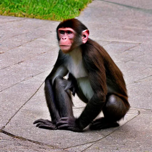 Prompt: a monkey ,polygon-W 768