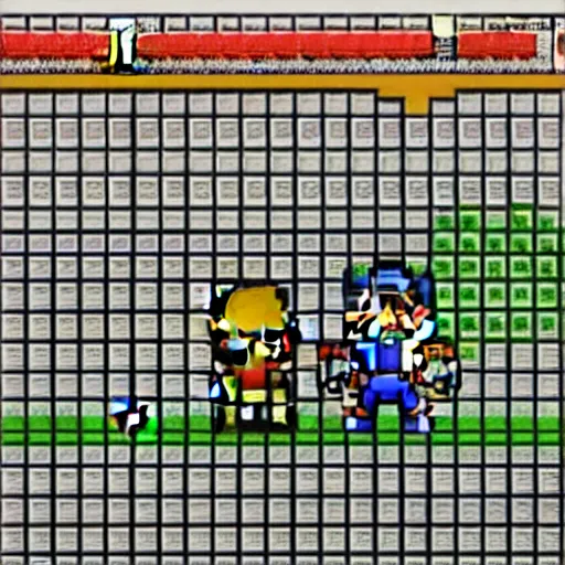 Image similar to vivid clean pixel rpg game style character by invader, scaled up 8 bit, pixel art, nintendo game, screenshot of pixel game, retro game 1 9 8 0 style