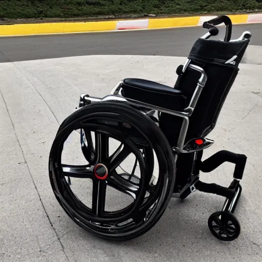 Prompt: racecar wheelchair