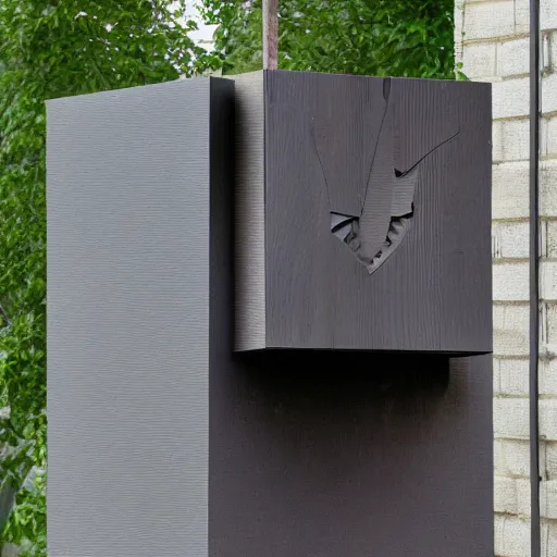 Image similar to bat box designed by Frank Gehry