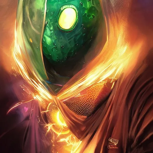 Image similar to Mysterio from Marvel Comics, by Stanley Artgerm Lau, WLOP, Rossdraws, James Jean, Andrei Riabovitchev, Marc Simonetti, Yoshitaka Amano, ArtStation, CGSociety,