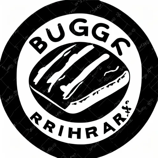 Image similar to high quality and iconic vector logo for a burger restaurant