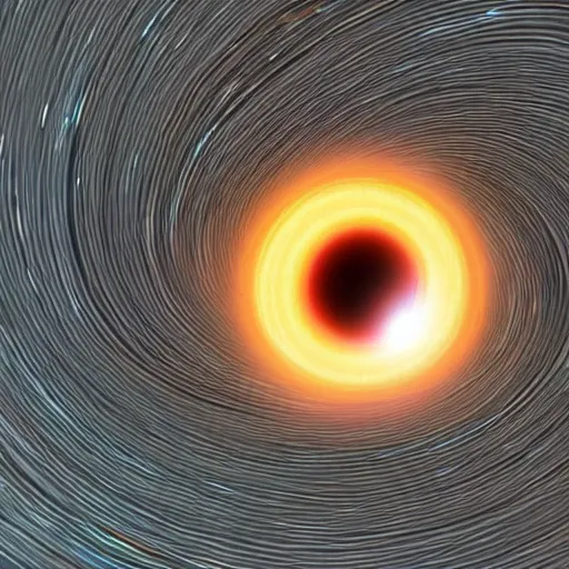 Image similar to the other side of a black hole.