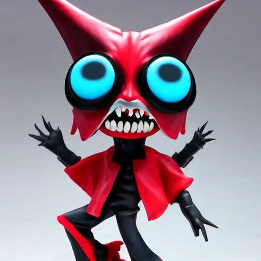 Image similar to alastor the radio demon from habitz hotel, anime figurines, anime, figure, very high quality