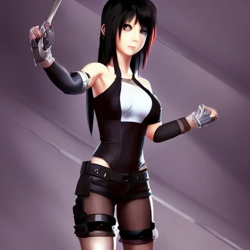 Image similar to alternate outfit of tifa lockhart by wlop, rossdraws, mingchen shen, bangkuart, sakimichan, yan gisuka, jeongseok lee, artstation, 4k