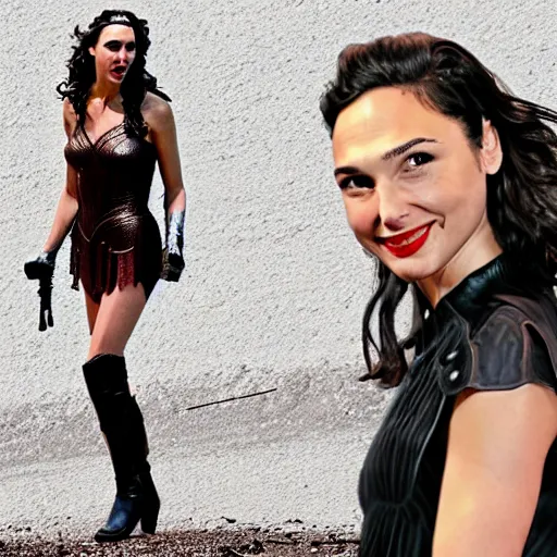 Image similar to gal gadot snake tongue