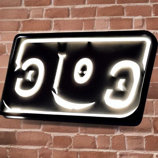 Image similar to dramatic sign for 3003, LED lighting, art, 3003