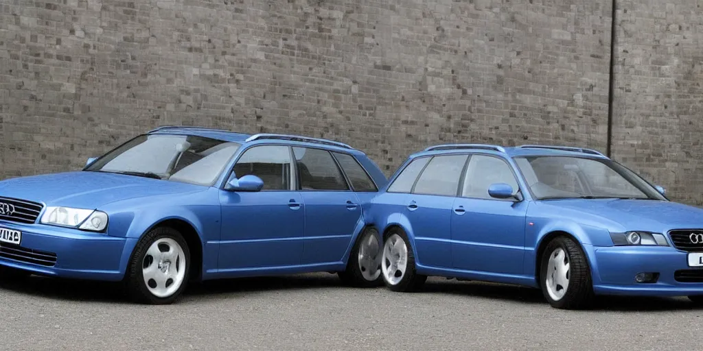 Image similar to Denim Blue Audi A4 B6 Avant (2002), created by Barclay Shaw
