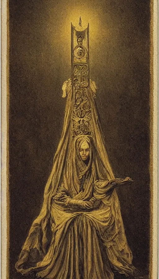 Image similar to the empress tarot by carl gustav carus