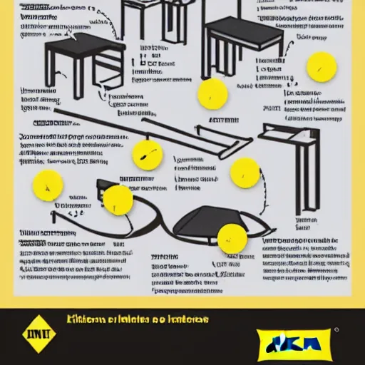 Image similar to ikea instruction sheet for 6 kama sutra positions, detailed diagrams.