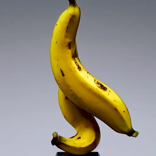 Image similar to a bronze statue of a banana