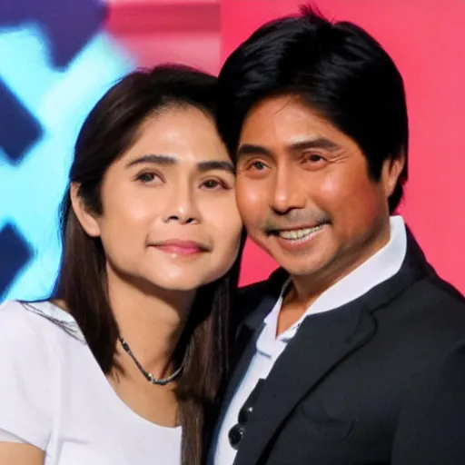 Image similar to coco martin and bongbong marcos smooching