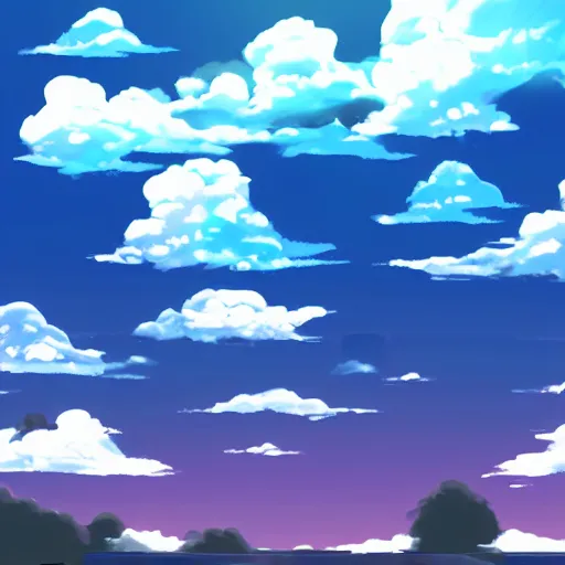 Image similar to cool sky anime background colors