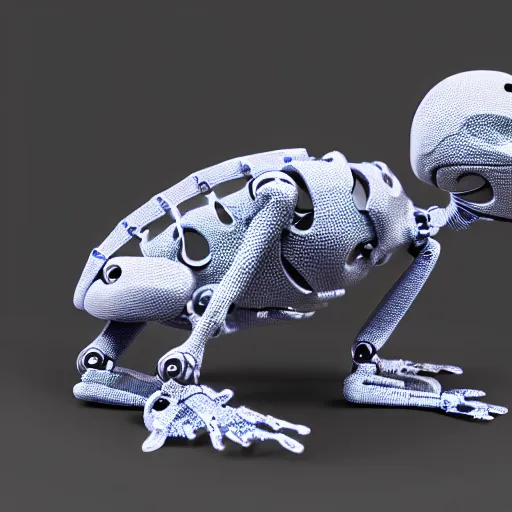 Image similar to illustration of a plastic robot chameleon designed by Luigi Colani, smooth curvature design, ultra detailed, highly capsuled, detailed full body concept art, digital art, detailed intricate elegant, octane render, futuristic, led lights, 8k