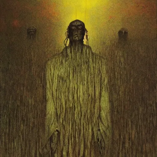 Prompt: a menacing church in a dark valley, high detailed beksinski painting, by adrian ghenie and gerhard richter. art by takato yamamoto. masterpiece, deep colours.