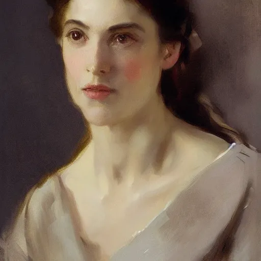 Prompt: portrait of giovanna antonelli, by greg rutkowski and john singer sargent