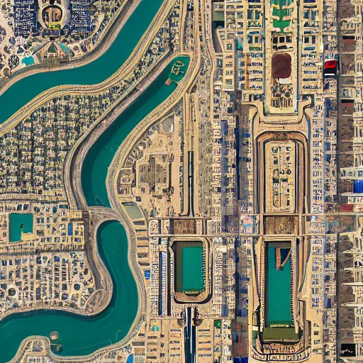 Image similar to gta : dubai, by justin jerard