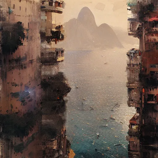 Prompt: rio de janeiro, botafogo, by jeremy mann, photorealistic, 8 k