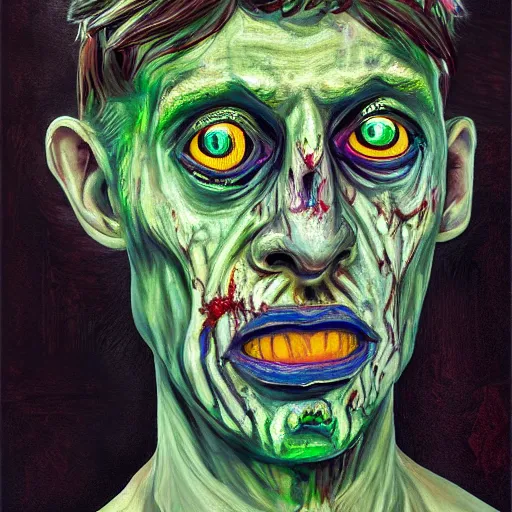 Prompt: Intricate five star Zombie Priest facial portrait by Pablo Picasso,oil on canvas, vibrant colors, HDR,Photo Realistic, hyperrealism, high detail, matte finish, high contrast, 3d depth, masterpiece, vivid colors, artstationhd