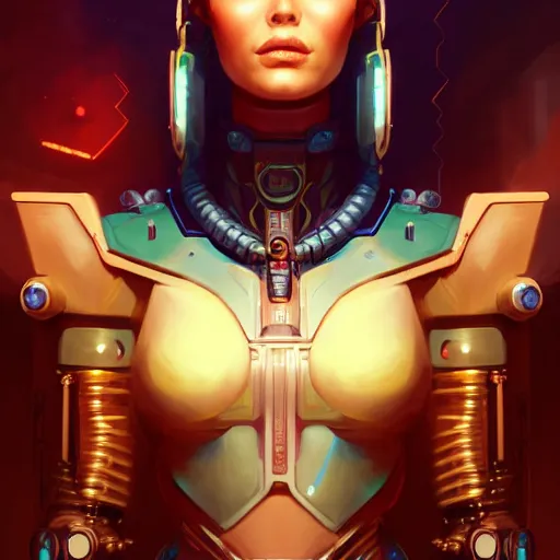 Image similar to a portrait of a beautiful cybernetic cleopatra, cyberpunk concept art by pete mohrbacher and wlop and artgerm and josan gonzales, digital art, highly detailed, intricate, sci-fi, sharp focus, Trending on Artstation HQ, deviantart, unreal engine 5, 4K UHD image