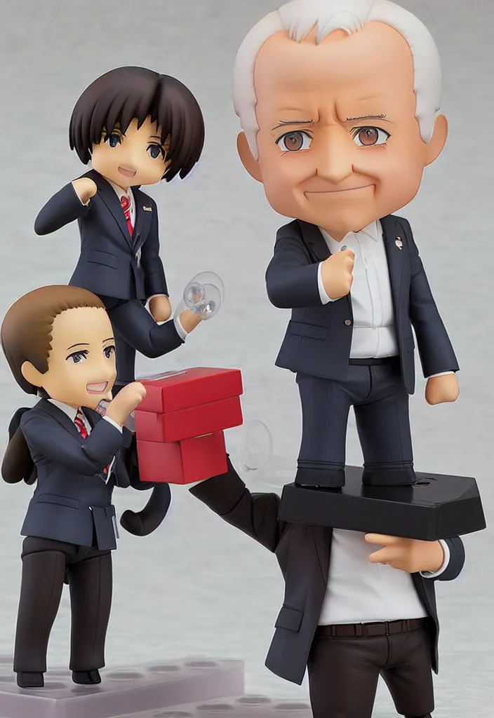 Image similar to Anime Nendoroid Figurine of Joe Biden, Product Photo