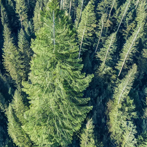 Image similar to the tallest tree in the aerial