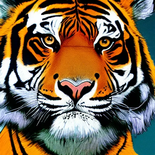 Image similar to a deloran in tiger print,