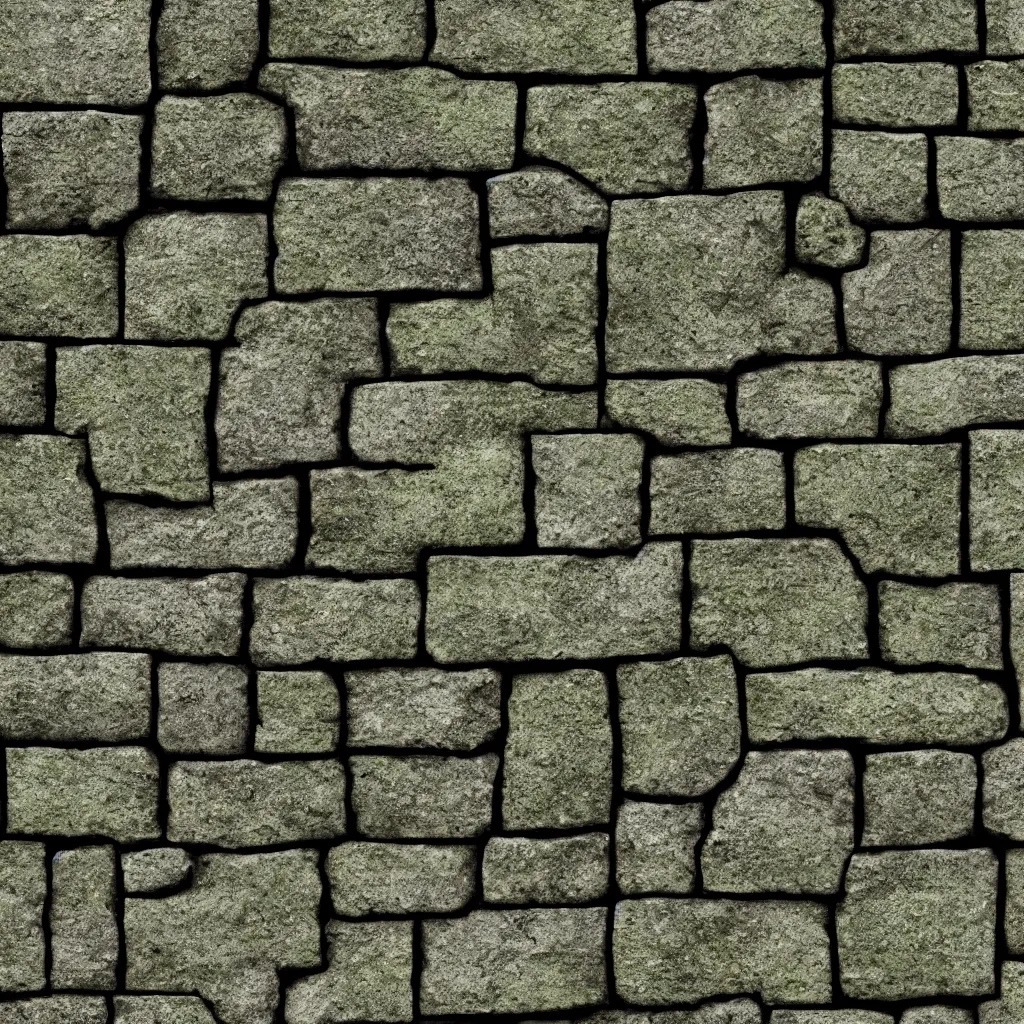 Prompt: mossy stone brick texture material, high definition, high detail, 8k, photorealistic