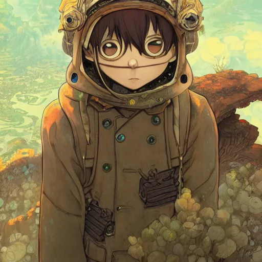 prompthunt: a detailed portrait of a made in abyss character, by