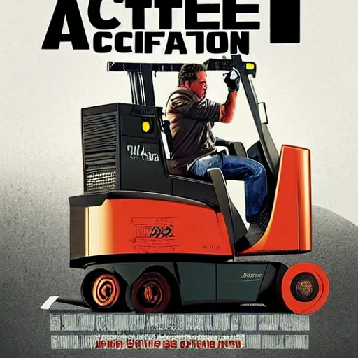 Image similar to poster of the action movie : forklift certified, forklift