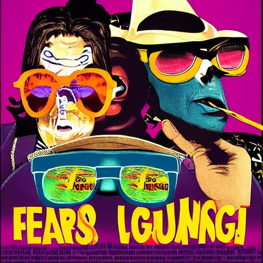 Image similar to Fear and Loathing in Las Vegas alternate movie poster
