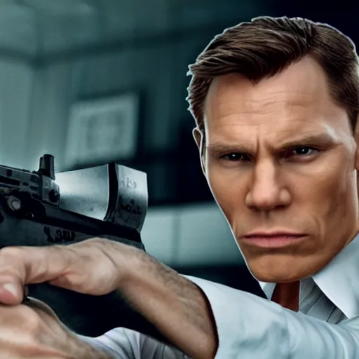 Image similar to Live Action Still of Jerma985 in James Bond, real life, hyperrealistic, ultra realistic, realistic, highly detailed, epic, HD quality, 8k resolution, body and headshot, film still