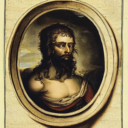 Image similar to Zeus, Jupiter, Perkunas, Tyr, Dyeus Pita, portrait, by Hendrick De Clerke