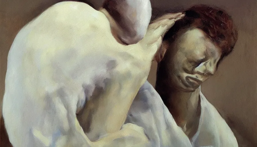 Image similar to painting by borremans, astral portal, detailed, stunning