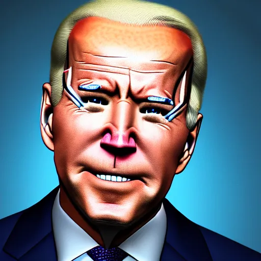 Image similar to portrait of joe biden cosplay as king shark, ultra detailed, 8 k resolution