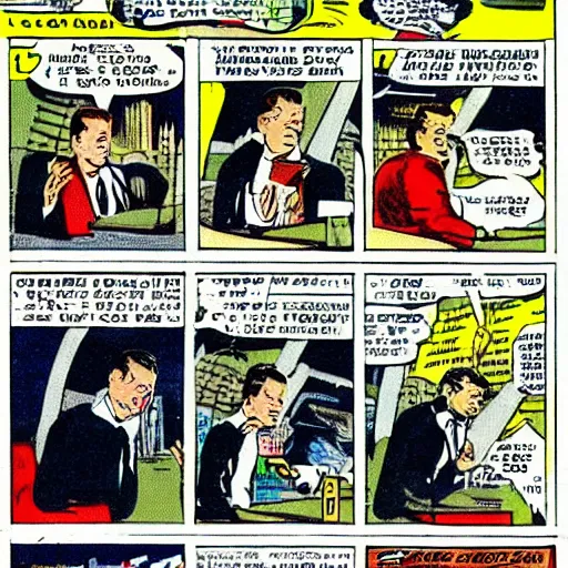 Prompt: vintage comic if elon musk